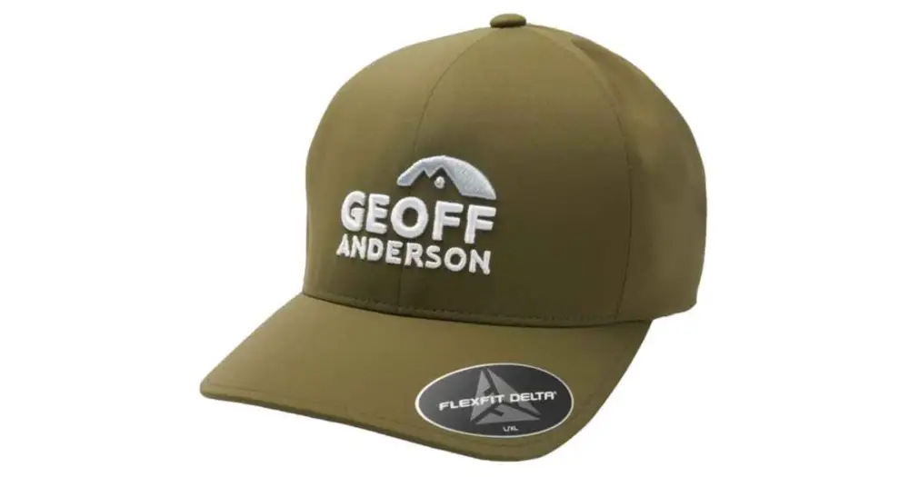 Geoff Anderson Kšiltovka Flexfit Delta Zelená 3D Logo Doprava Zdarma
