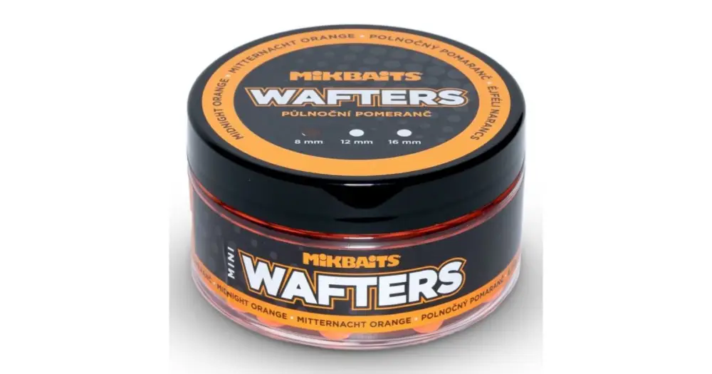 Hit Sezóny Mikbaits Mini Wafters Půlnoční Pomeranč 8 mm 100 ml