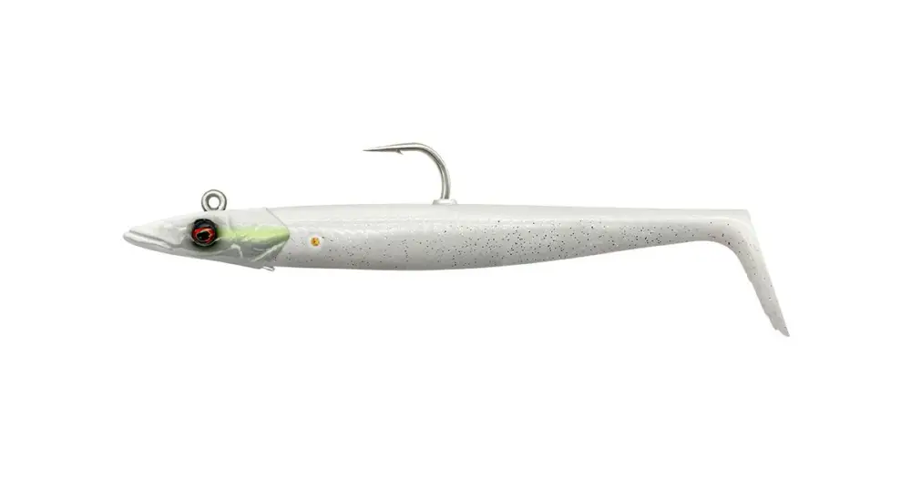 Cenově Výhodný Savage Gear Gumová Nástraha Sandeel V2 Sinking White Pearl Silver 2+1 - 15,5 cm 46 g