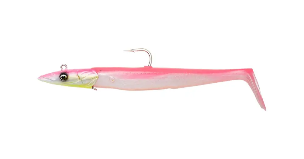 Savage Gear Gumová Nástraha Sandeel V2 Sinking Pink Pearl Silver 2+1 - 17,5 cm 65 g Odeslání Ihned
