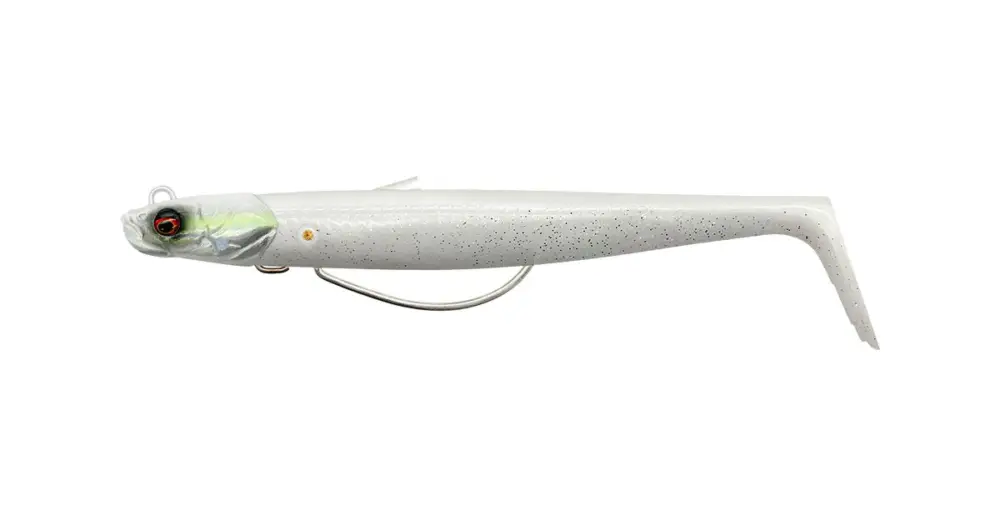 Savage Gear Gumová Nástraha Sandeel V2 WL Sinking White Pearl Silver 2+1 - 11,5 cm 22 g Sleva