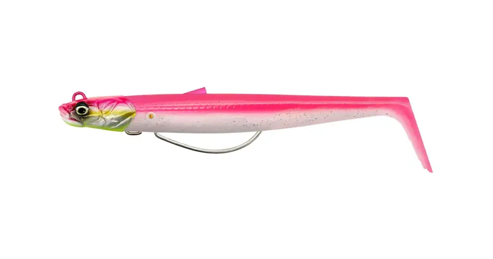 Savage Gear Gumová Nástraha Sandeel V2 WL Sinking Pink Pearl Silver 2+1 - 11,5 cm 22 g Aktuální