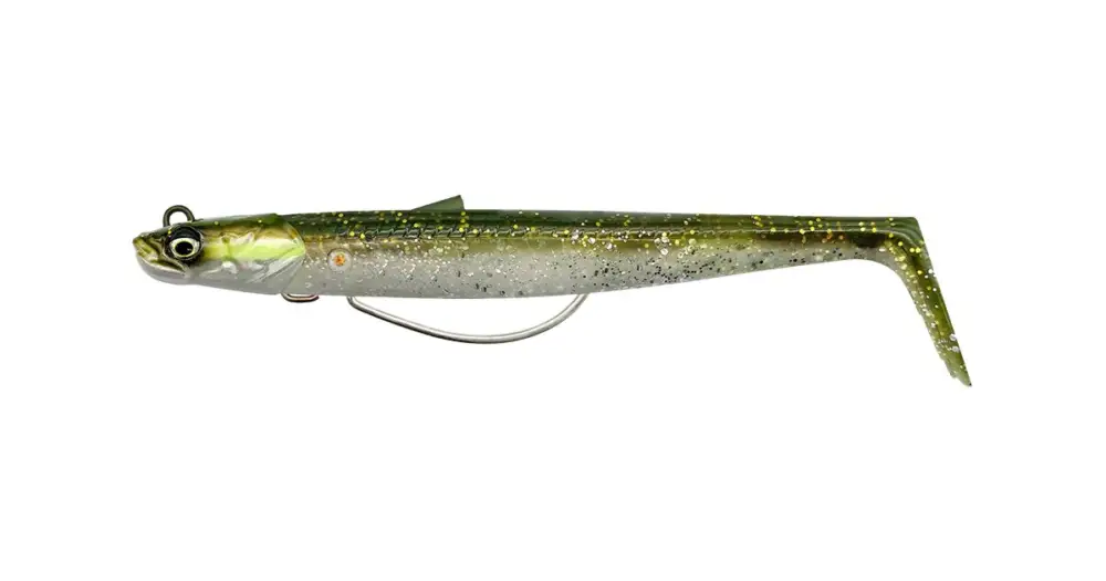 Cenově Výhodný Savage Gear Gumová Nástraha Sandeel V2 WL Sinking Green Silver 2+1