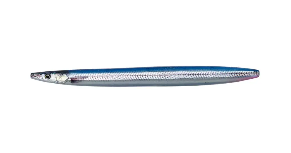 Savage Gear 3D Line Thru Sandeel Sinking Blue Silver UV - 12,5 cm 19 g Nejprodávanější