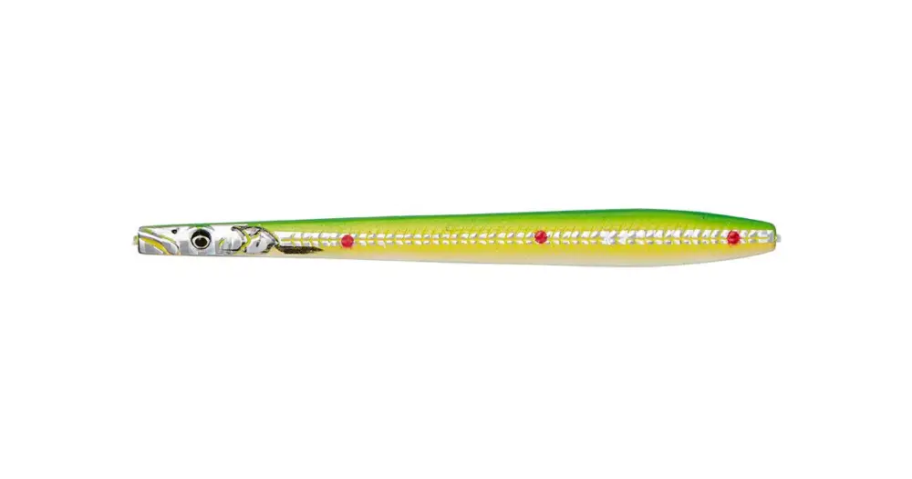 Ověřený Savage Gear Line Thru Sandeel Nail Fluo Green