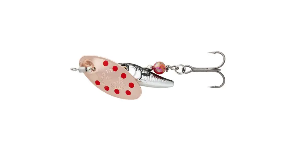 Savage Gear Třpytka Sticklebait Spinner Copper Red Dots - 1 4,5 g Časově Omezené