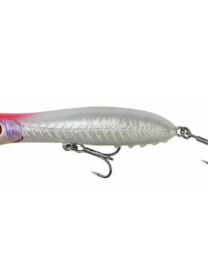 Akce Savage Gear Wobler Gravity Popper Floating White Glow - 13 cm 40 g