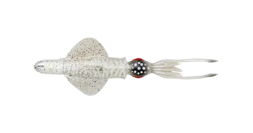 Super Cena Savage Gear Swim Squid RTF White Glow Cuttlefish - 18 cm 90 g