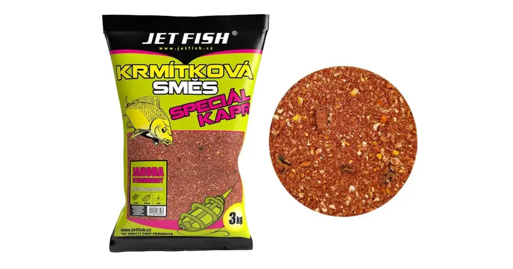 Nakupujte Hned Jet Fish Krmítková Směs Speciál Kapr 3 kg - Jahoda