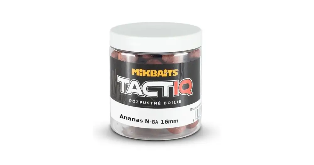 Víkendová Akce Mikbaits Rozpustné Boilies Tactiq Ananas N-BA 250 ml - 16 mm