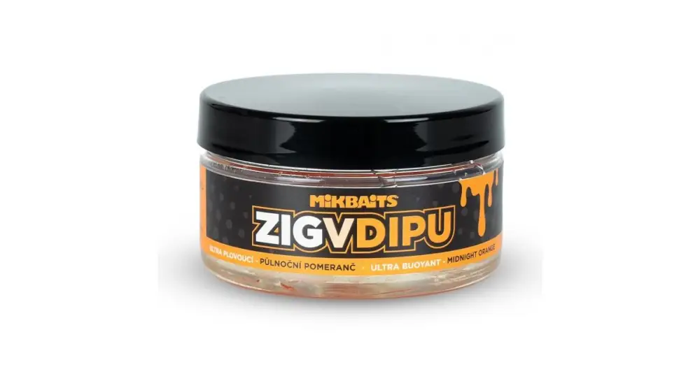 Mikbaits Plovoucí Boilie V Dipu Zig Ultra Půlnoční Pomeranč 15 mm Ihned K Objednání