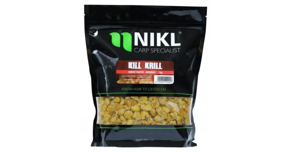 Nikl Vařený Partikl Kukuřice 1 kg - Kill Krill Speciální Cena