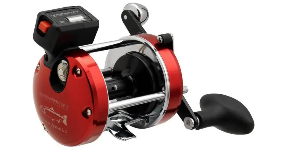 Abu Garcia Multiplikátor Ambassadeur 7000i Salmon Special LC Autentický