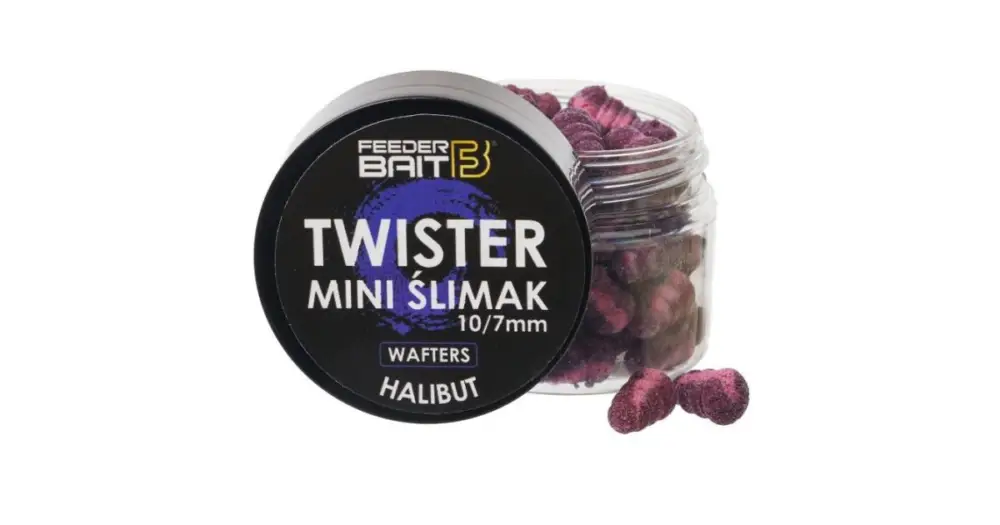 Poslední Šance FeederBait Twister Mini Šlimak Wafters 10/7 mm 25 ml - Halibut