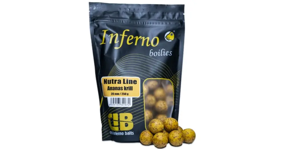 Nejlepší Cena Carp Inferno Boilies Nutra Line Ananas Krill - 250 g 20 mm