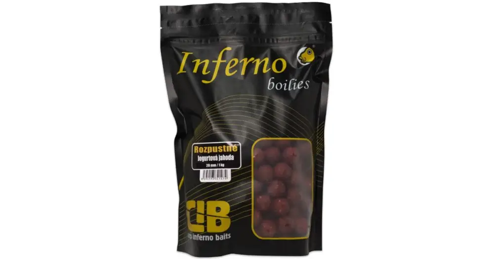Hit Sezóny Carp Inferno Rozpustné Boilies Nutra Line Jogurtová Jahoda