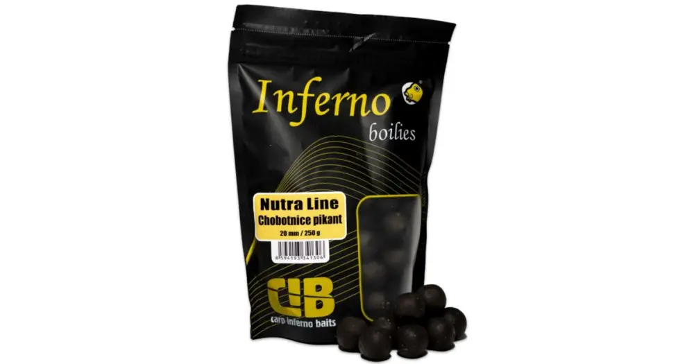 Top Prodej Carp Inferno Boilies Nutra Line Chobotnice Pikant - 250 g 20 mm