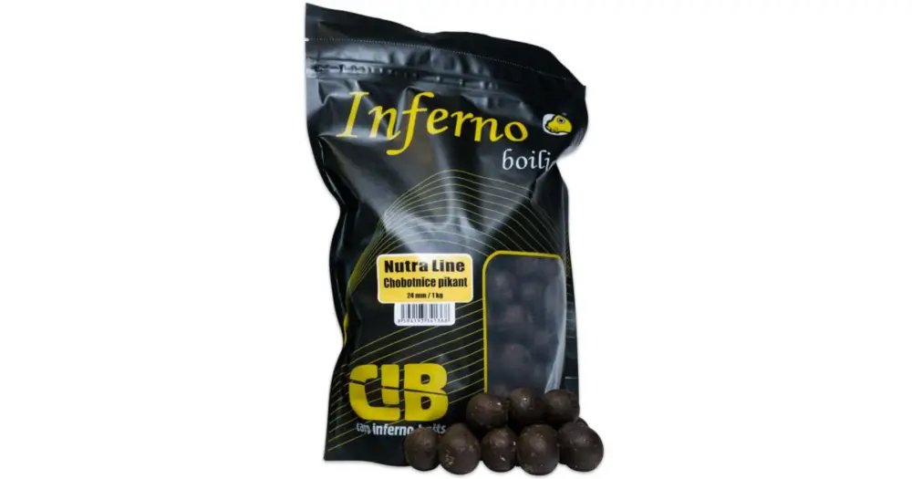 Carp Inferno Boilies Nutra Line Chobotnice Pikant - 1 kg 24 mm Zlevněný
