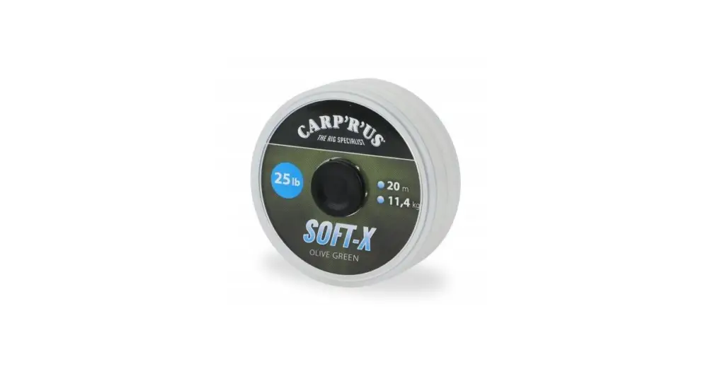 Objednat Nyní Carp´R´Us Návazcová Šňůrka Soft-X Olive Green 20 m - 15 lb