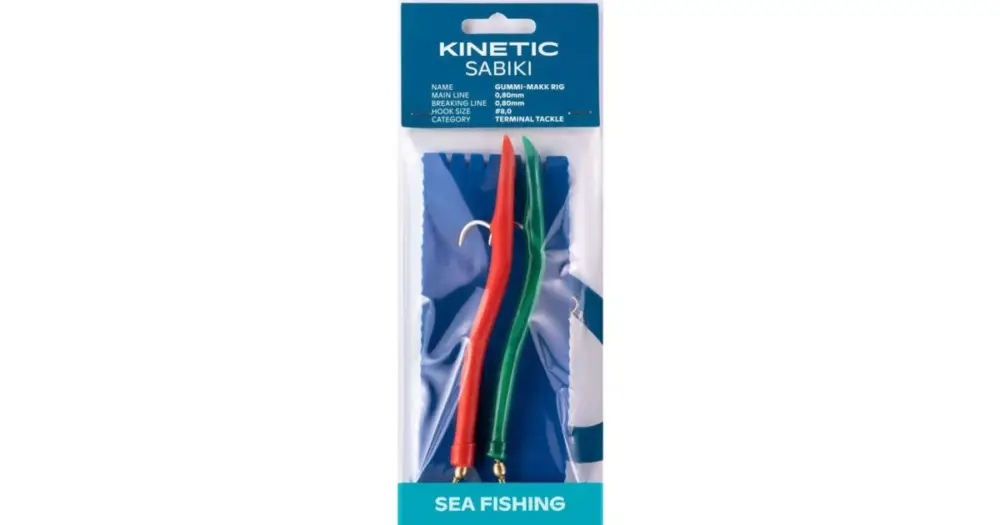 Značkový Kinetic Návazec Sabiki Gummi-Makk Red Green 140 cm 8/0