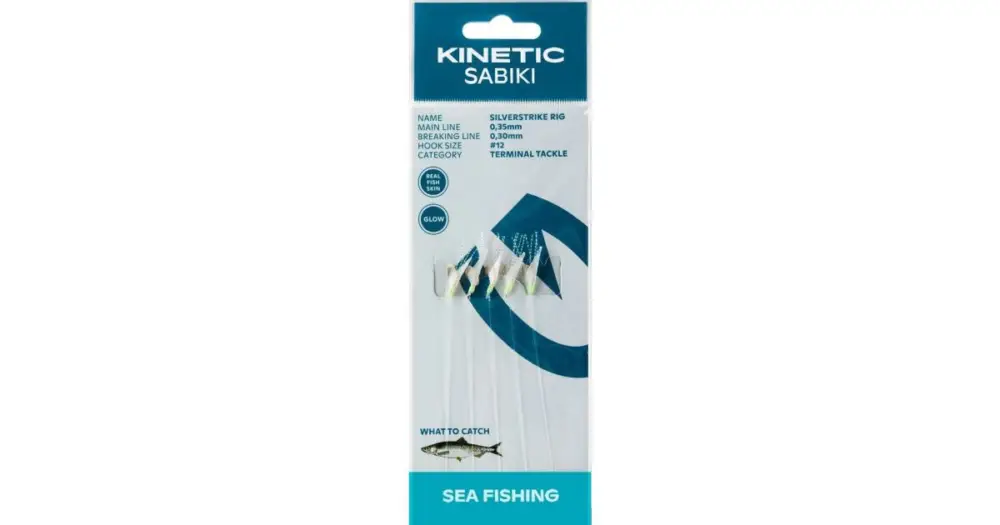 Kinetic Návazec Sabiki SilverStrike Fishskin Flash 150 cm - 12 Hit Sezóny