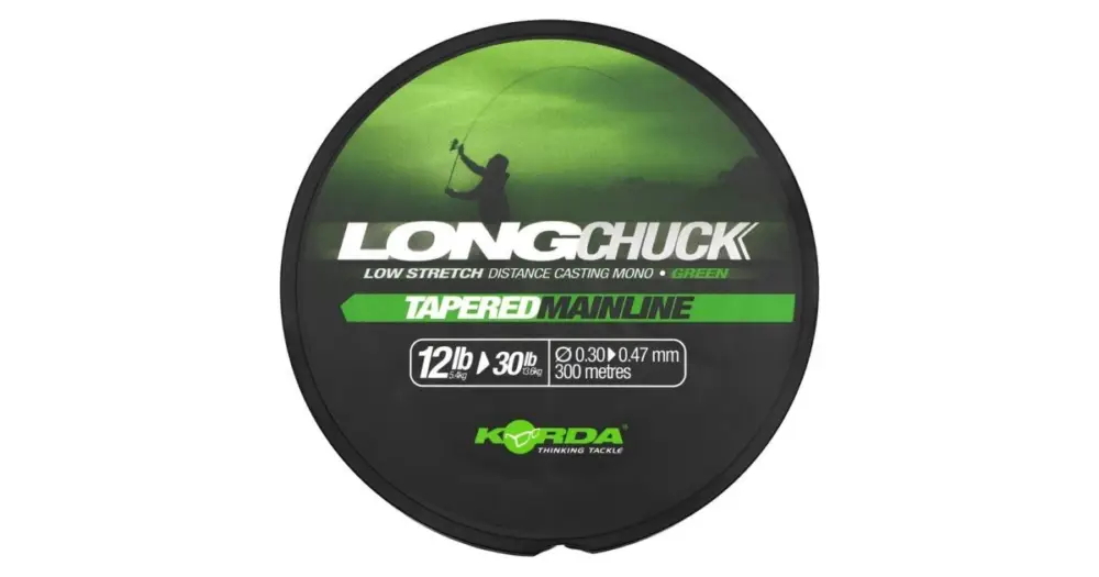 Korda Ujímaný Vlasec LongChuck Tapered Mainline Green - 0,30-0,47 mm 12-30 lb Poslední Šance