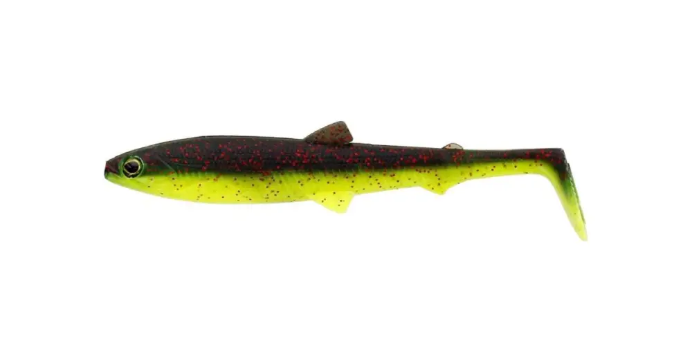 Akční Nabídka Westin Gumová Nástraha BullTeez Shadtail Black Chartreuse - 12,5 cm 16 g 2 ks
