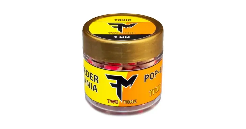 Feedermania Two Tone Pop up Boilies 14 g - 9 mm Toxic Originální