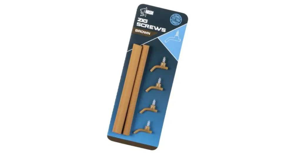 Omezená Nabídka Nash Rovnátka Zig Screws - Hnědá