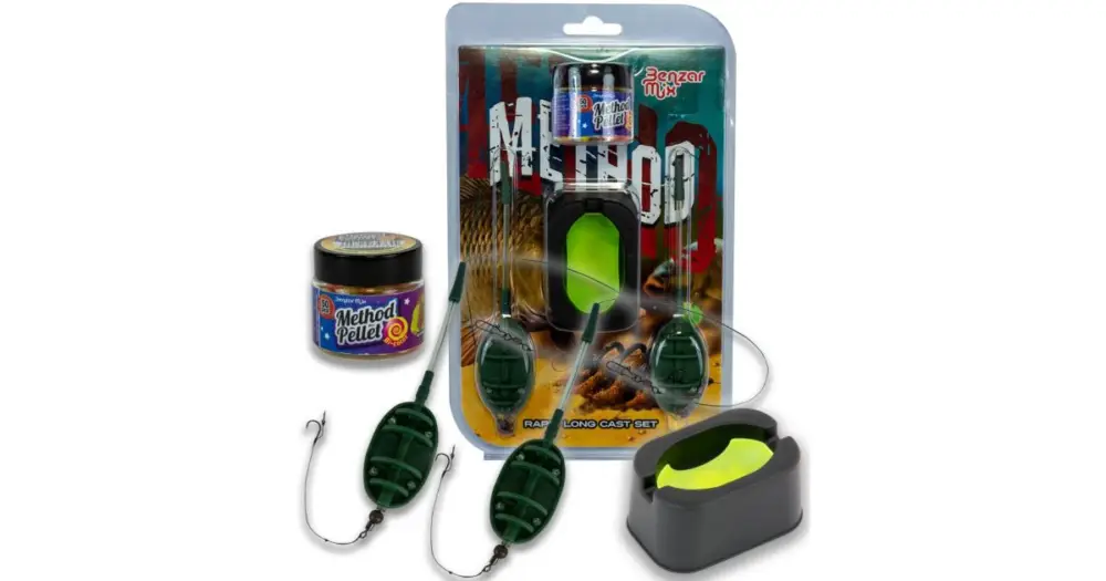 Benzar Mix Návazec Krmítko Set Rapid Longcast Háček 10 0,12 mm 7,65 kg Sleva