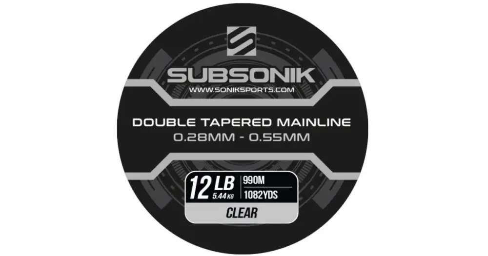Bezpečná Platba Sonik Ujímaný Vlasec Subsonik Double Tapered Main Line Clear 990 m - 0,33-0,60 mm 16 lb