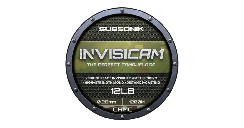 Značkový Sonik Vlasec Subsonik Invisicam Camo 1200 m - 0,31 mm 6,80 kg