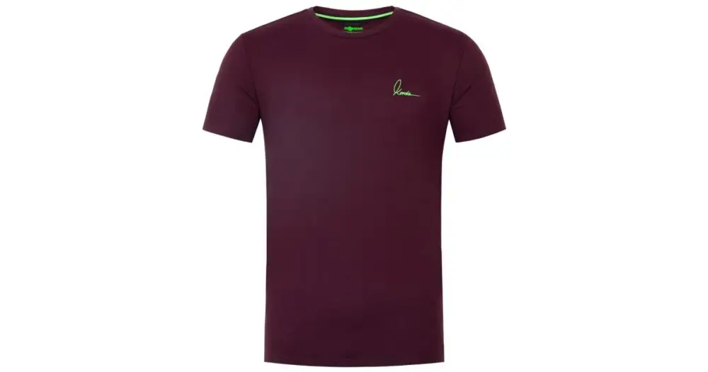 Korda Tričko Minimal Tee Burgundy Pouze Dnes