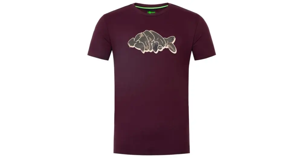 Rychlé Dodání Korda Tričko Outline Tee Burgundy - S
