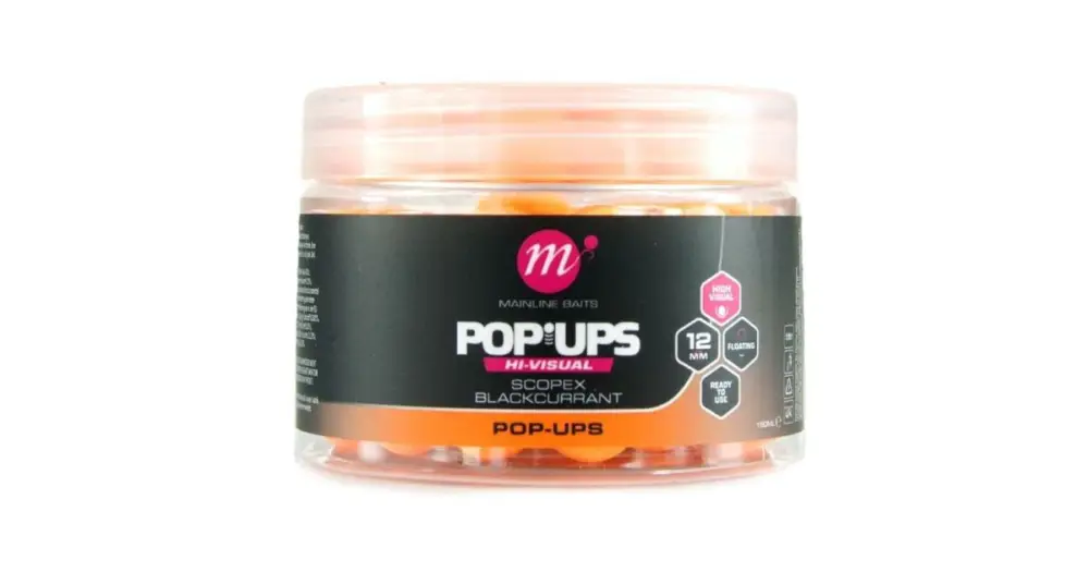 Ihned K Objednání Mainline Plovoucí Boilie High Visual Mini Pop Ups Scopex Blackcurrant 12 mm