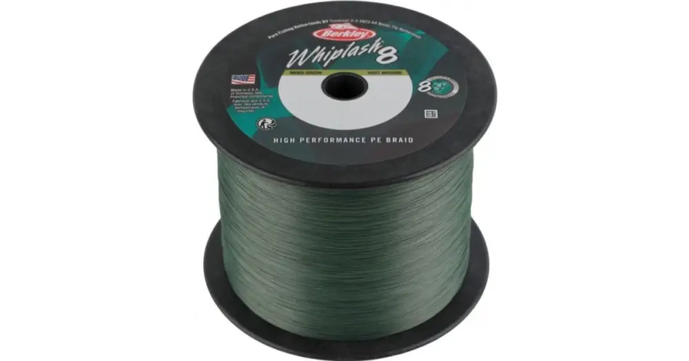 Berkley Splétaná Šňůra Whiplash 8 Green Metráž - 0,10 mm 14,8 kg Omezená Nabídka