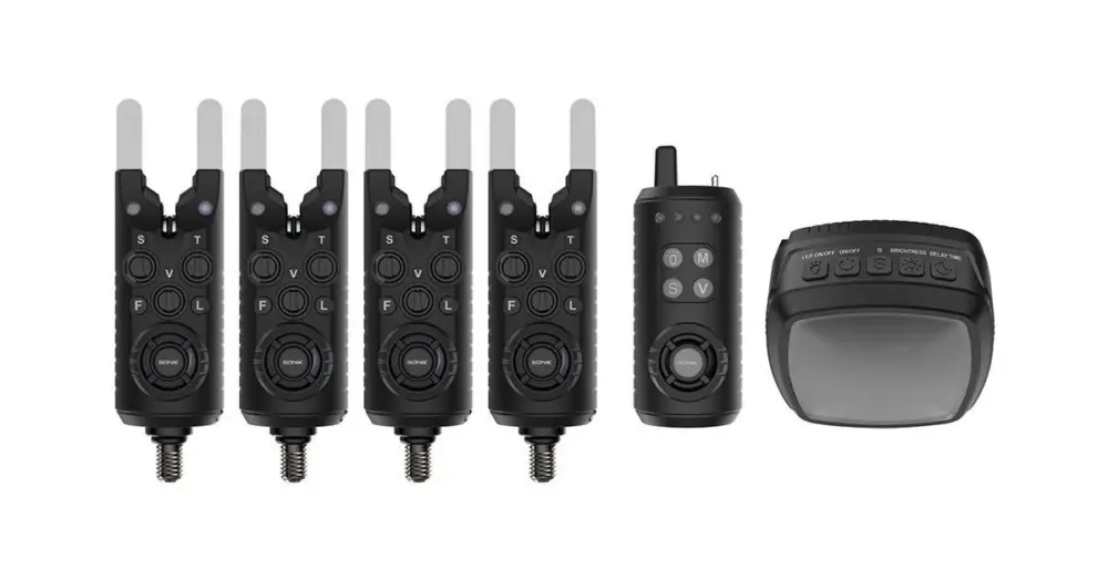 Expresní Doručení Sonik Sada hlásičů Gizmo2 Alarm Set + Bivvy Lamp - 4+1