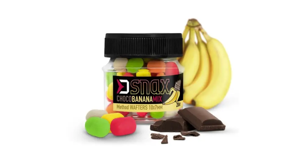 Levný Delphin Nástraha D Snax Mix Waft Čokoláda Banán 10x7 mm 20 g