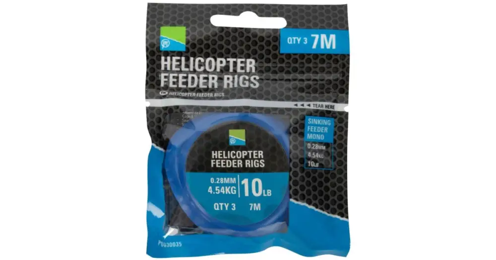 Novinka Preston Innovations Návazec Helicopter Feeder Rigs 0,28 mm 4,54 kg 7 m