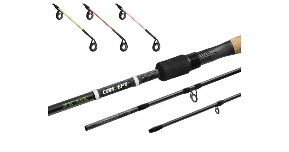 Nízká Cena Delphin Prut Method Conxept 3,3 m 60 g + 3 Špičky