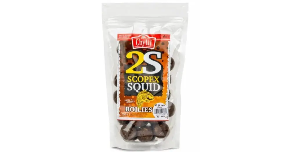 Cenový Hit Chytil Boilies 2S Scopex Squid - 24 mm 250 g
