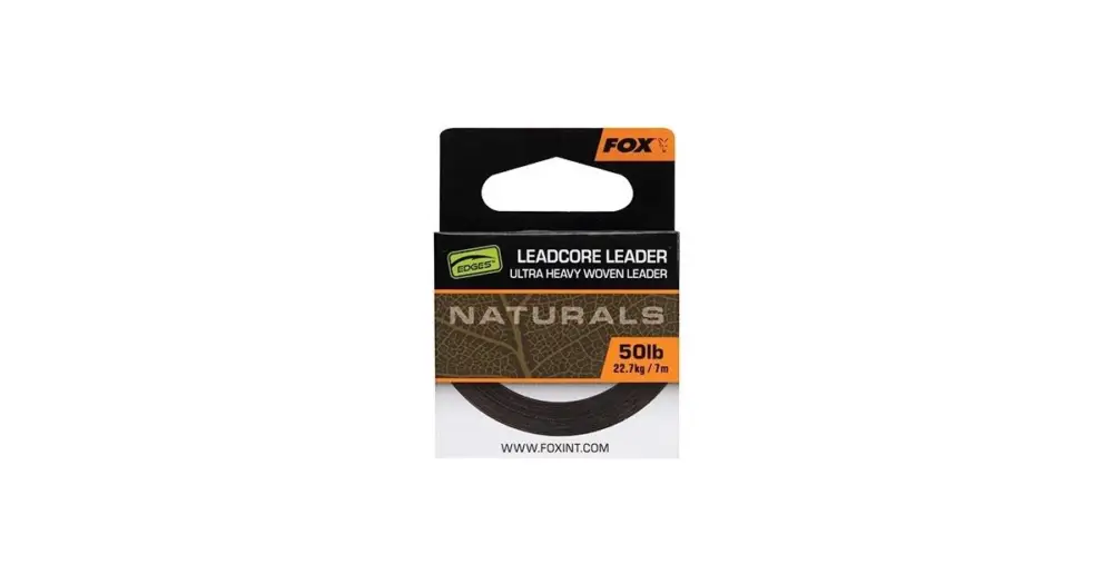 Speciální Cena Fox Olověná Šňůra Naturals Leadcore - 50 lb 7 m