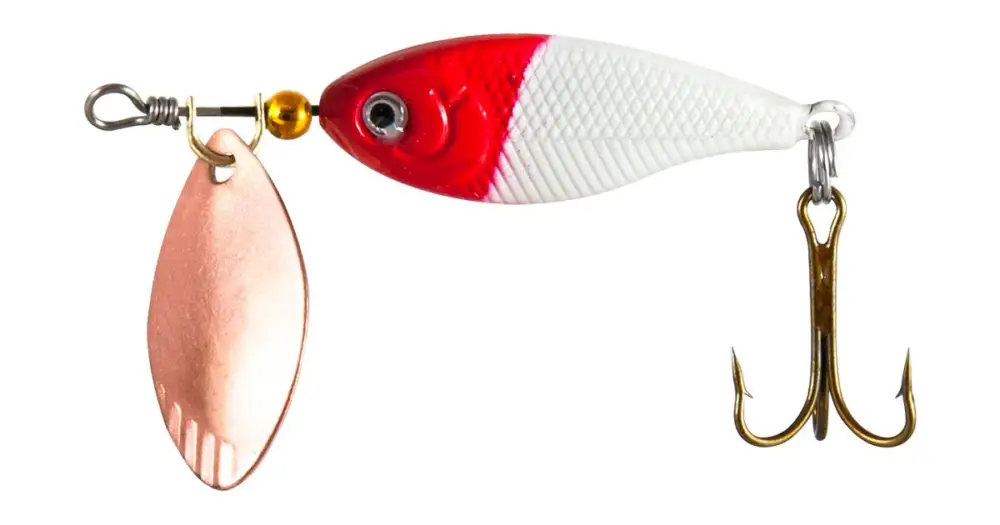 Autentický Wizard Chub Spinner Bílo-Červený 4 cm 8 g
