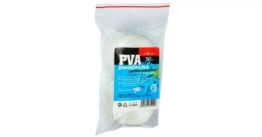 Giants Fishing PVA Náhradní Punčocha Mesh Fast Melt Refill Maxi Pack 50 m - 25 mm Výhodná Nabídka