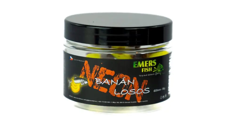 Emersfish Boilie Neonky Banán Losos 50 g - 16 mm Horká Nabídka