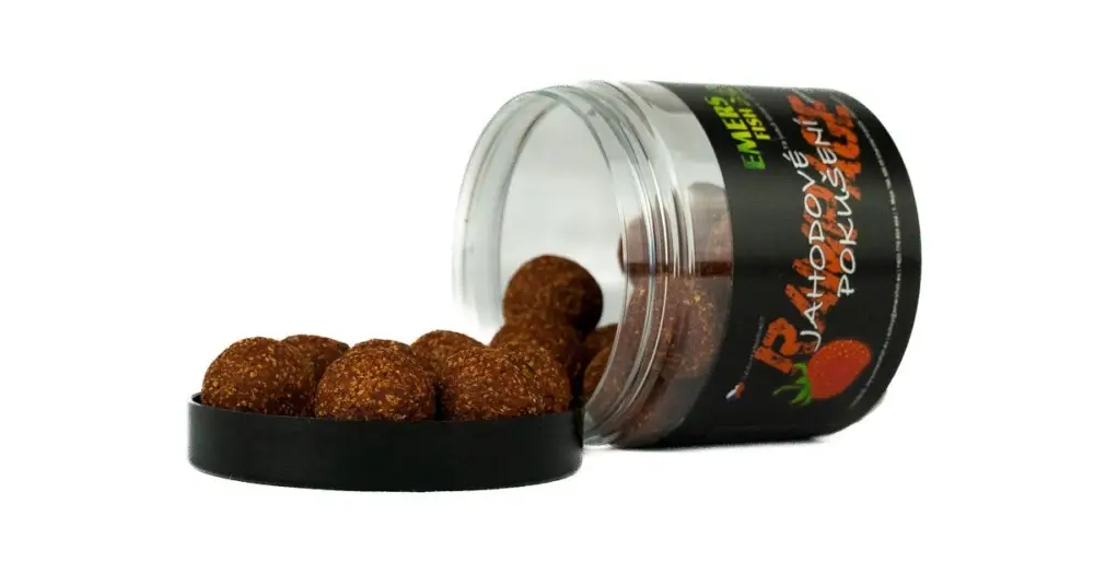 Autentický Emersfish Boilie Rampage Jahodové Pokušení 100 g