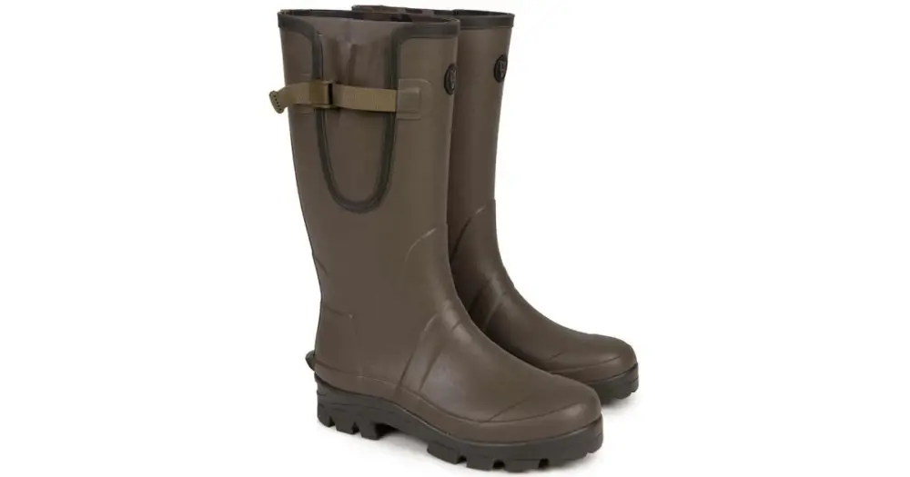 Fox Holínky Neoprene Lined Camo Khaki Wellies Sleva