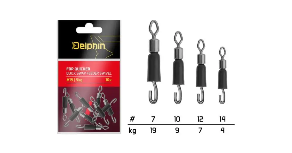 Super Cena Delphin Rychloobratlík S Gumičkou FDR Quicker 10 ks - Velikost 10 Nosnost 9 kg