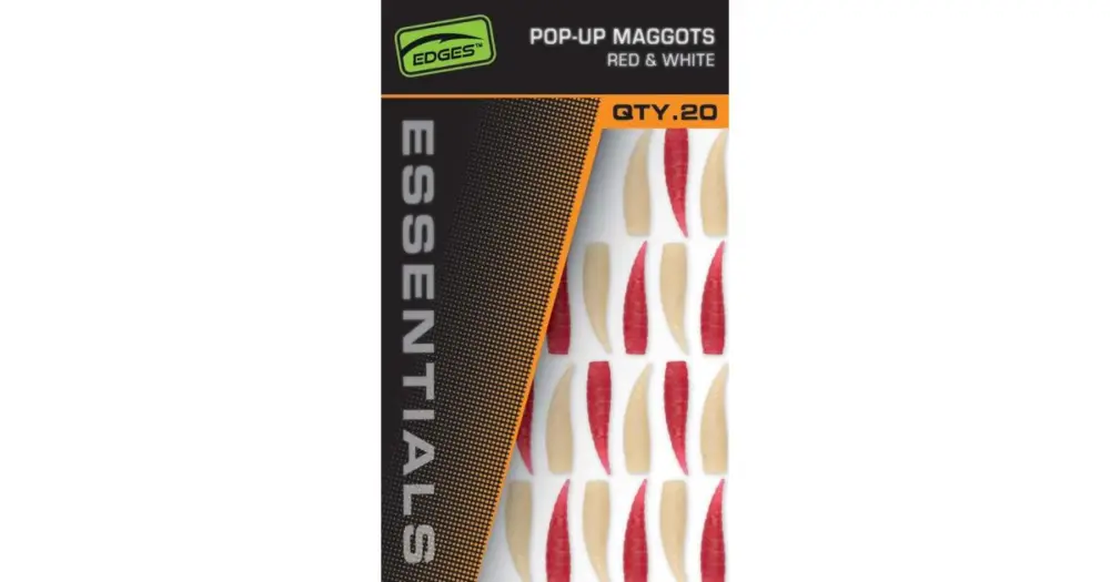 Fox Gumová Nástraha Pop up Maggots 20 ks 10 Red10 White Horká Nabídka