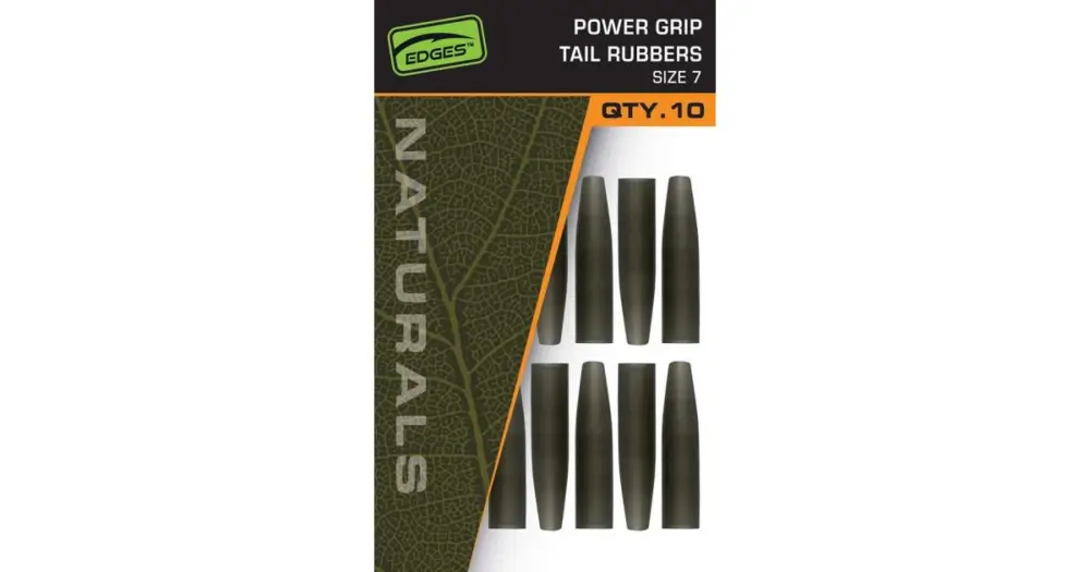 Časově Omezené Fox Převleky Edges Naturals Power Grip Tail Rubbers Size 7 10 ks